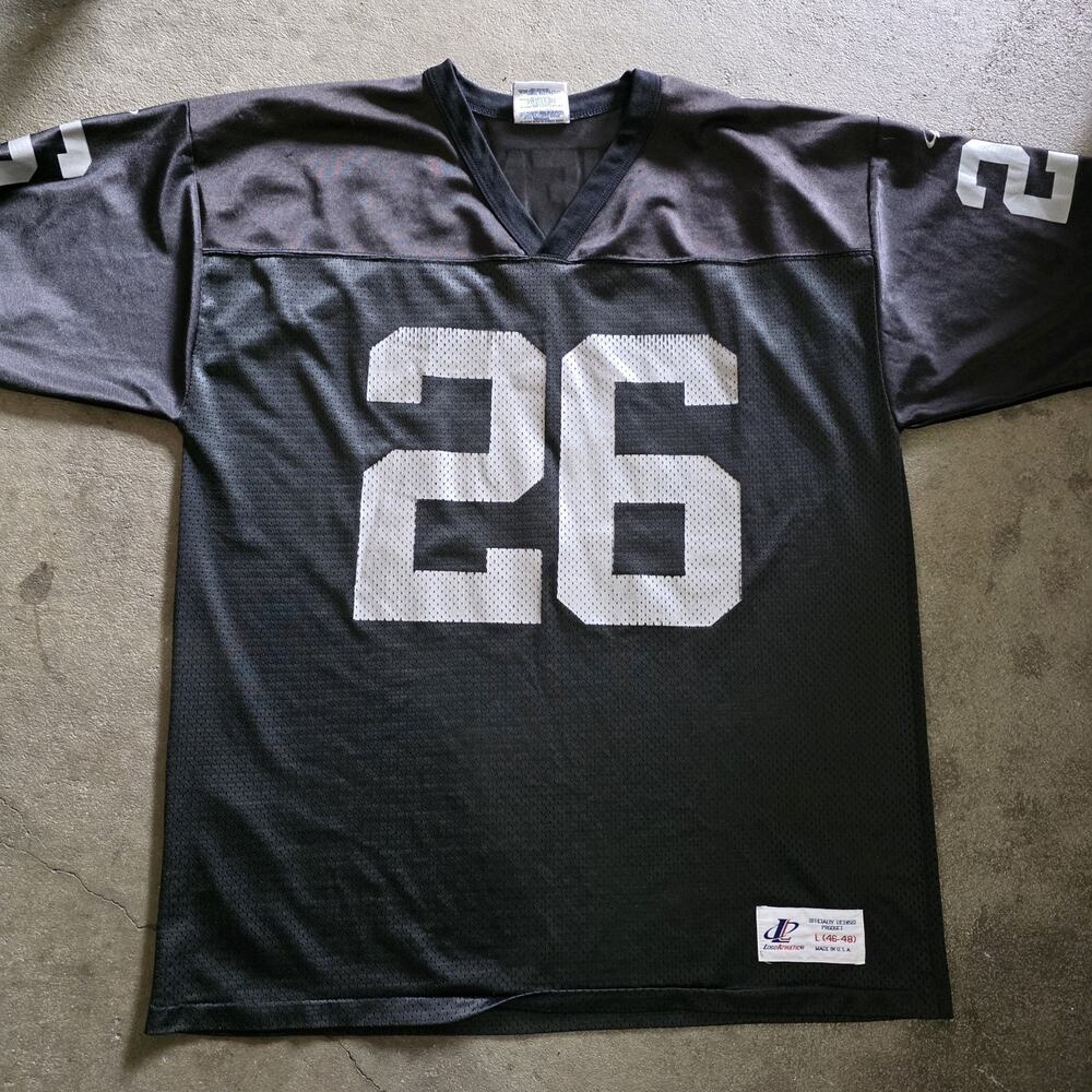 Vintage Logo Athletic NFL Oakland Raiders Napoleon Kaufman #26 Jersey Size Large